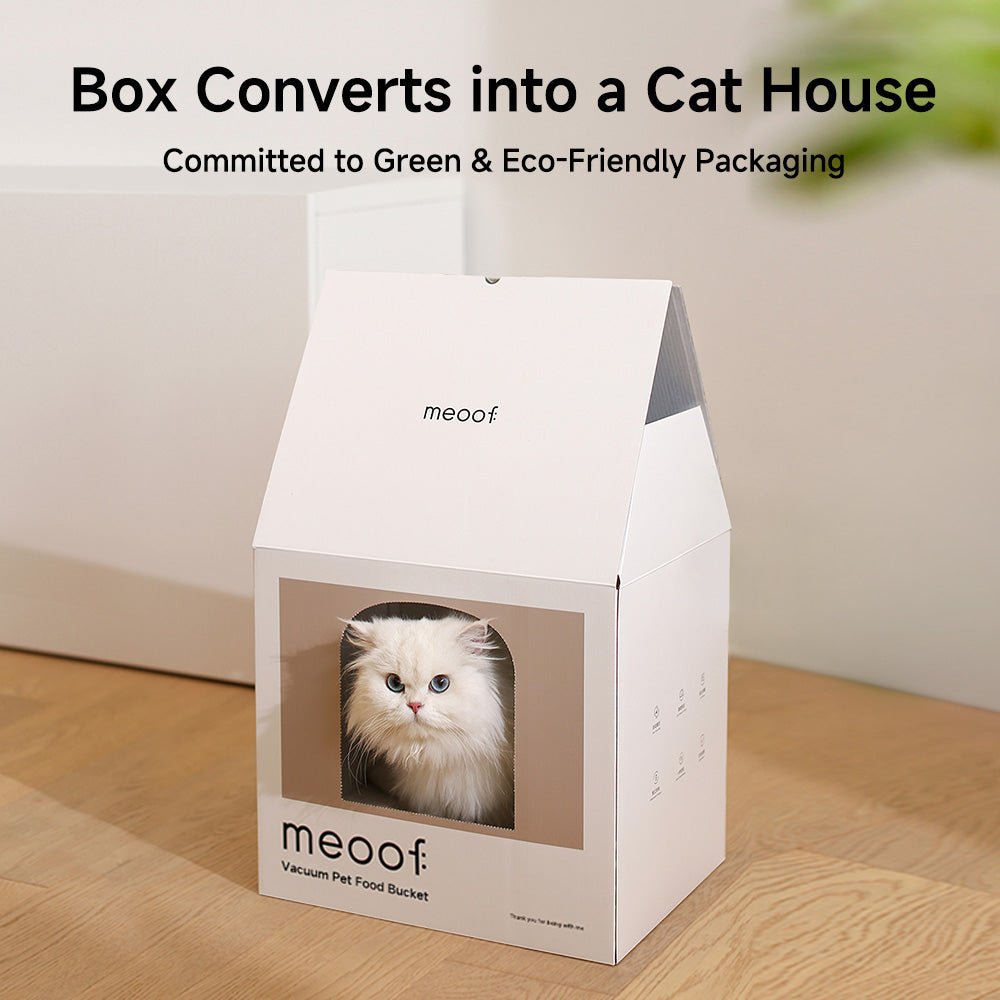 Smart Vacuum Pet Food Storage Container 13L Airtight Food Storage Bin with Scoop - Meoof Pet Products